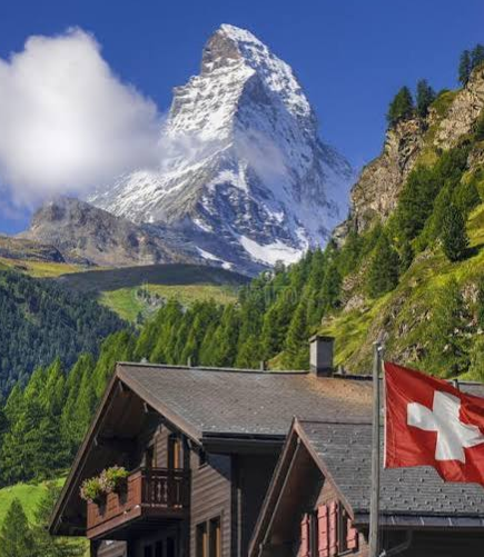 Swiss mountains above Zürich.